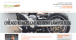 Desktop Screenshot of chicagoillinoiscaraccidentlawyerblog.com