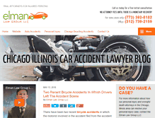 Tablet Screenshot of chicagoillinoiscaraccidentlawyerblog.com